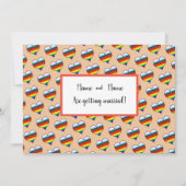 Rainbow Heart-uitnodiging Kaart (Voorkant)