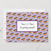 Rainbow Heart-uitnodiging Kaart (Voorkant)