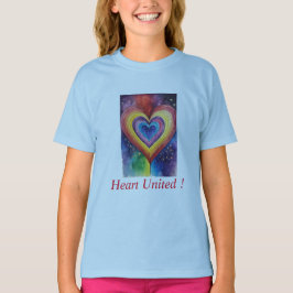 "Rainbow Heart Unity T-shirt" of "Heart United Rai T-shirt