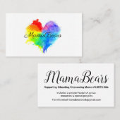 Rainbow Heart Visitekaartje (Voorkant / Achterkant)