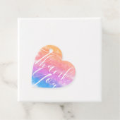 Rainbow Heart, vol met Joy Wedding Bedankjes Labels (In situ)