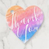 Rainbow Heart, vol met Joy Wedding Bedankjes Labels (Voorkant)