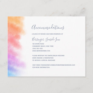 Rainbow Heart, vol met Joy Wedding Informatiekaartje