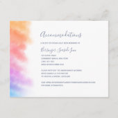 Rainbow Heart, vol met Joy Wedding Informatiekaartje (Voorkant)
