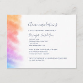Rainbow Heart, vol met Joy Wedding Informatiekaartje