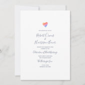 Rainbow Heart, vol met Joy Wedding Kaart (Voorkant)