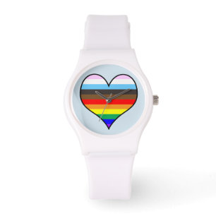 Rainbow Heart Watch Horloge