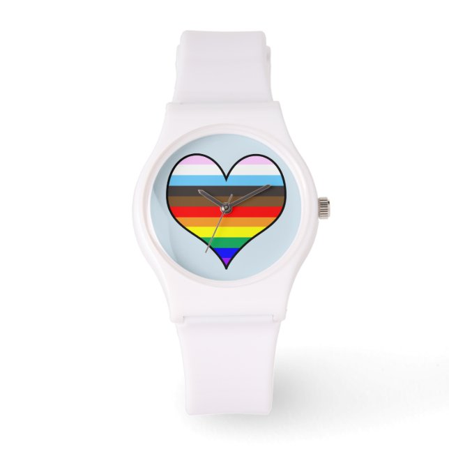 Rainbow Heart Watch Horloge (Voorkant)