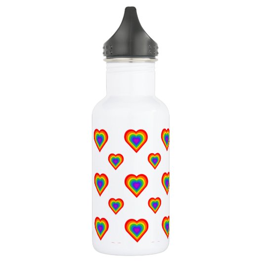 Rainbow Heart Waterfles (Links)