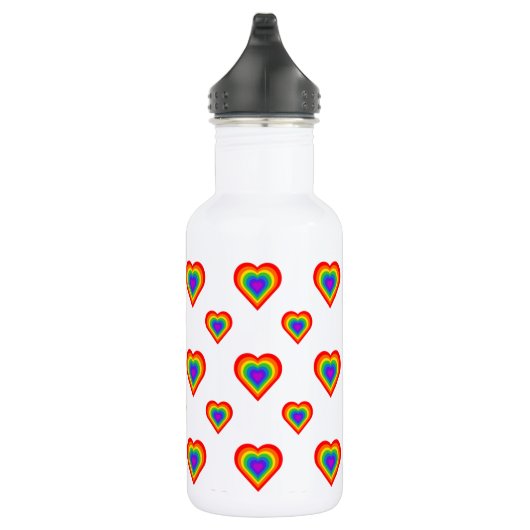 Rainbow Heart Waterfles (Rechts)