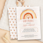 Rainbow Heart Waterverf Wash Baby Sprinkle Kaart