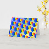 Rainbow Heart Wenskaart Kaart (Gele Bloem)