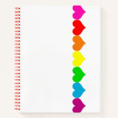 Rainbow Heart White Spiral notebook Notitieboek (Voorkant)