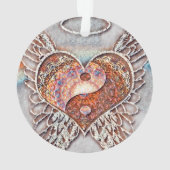 Rainbow Heart Yin Yang Ornament (achterkant)