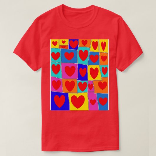 Rainbow Hearts 24 1 T-shirt (Design voorkant)