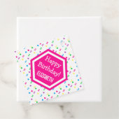 Rainbow Hearts 2e verjaardag Bedankjes Labels (In situ)