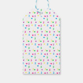 Rainbow Hearts 2e verjaardag Cadeaulabel (Achterkant)