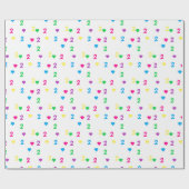 Rainbow Hearts 2e verjaardag Cadeaupapier (Vlak)