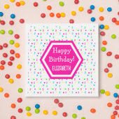 Rainbow Hearts 2e verjaardag Servet