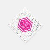 Rainbow Hearts 2e verjaardag Servet (Hoek)