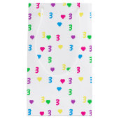 Rainbow Hearts 3e verjaardag Klein Cadeauzakje (Voorkant)