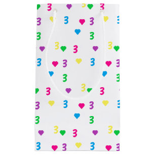 Rainbow Hearts 3e verjaardag Klein Cadeauzakje