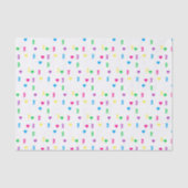 Rainbow Hearts 3e verjaardag Tissuepapier (Voorkant)