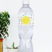 Rainbow Hearts 3e verjaardag Waterfles Etiket