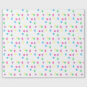 Rainbow Hearts 4e verjaardag Cadeaupapier (Vlak)