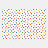 Rainbow Hearts and Flowers Pattern Inpakpapier Vel (Voorkant 2)