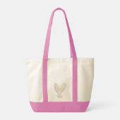 Rainbow Hearts Angel Art Canvas tassen (Achterkant)