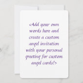 Rainbow Hearts Angel Art Custom Invitations Kaart (Achterkant)