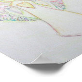 Rainbow Hearts Angel Love Art Custom Poster (Hoek)