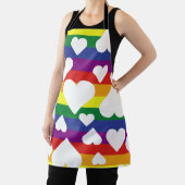 Rainbow Hearts Apron Schort (Insitu)