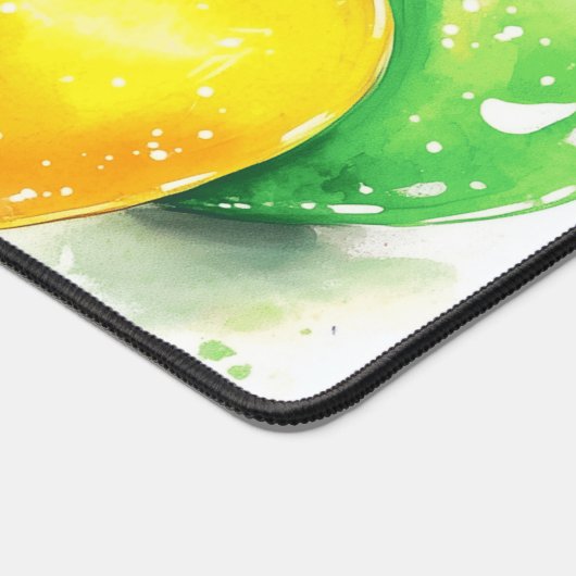 Rainbow Hearts Aquarel Digitale Kunst Bureaumat (Hoek)