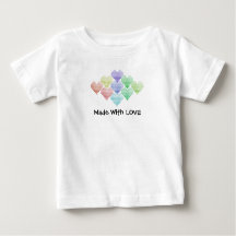 Rainbow Hearts, Baby T-shirt