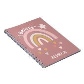 Rainbow Hearts Beleef in Unicorns Persoonlijk Notitieboek (Rechterzijde)