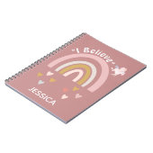Rainbow Hearts Beleef in Unicorns Persoonlijk Notitieboek (Linkerzijde)
