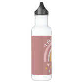 Rainbow Hearts Beleef in Unicorns Persoonlijk Waterfles (Links)