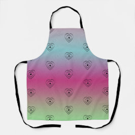 Rainbow Hearts Black Pride Heart Schort