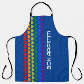 Rainbow Hearts - Bon Appetit - Cook's Apron Schort (Voorkant)