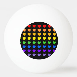 Rainbow Hearts Bottle Open Pingpongbal