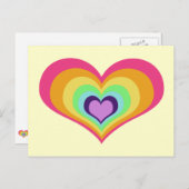 Rainbow Hearts Briefkaart (Voorkant / Achterkant)