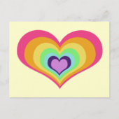 Rainbow Hearts Briefkaart (Voorkant)