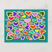 RAINBOW HEARTS BRIEFKAART (Voorkant)