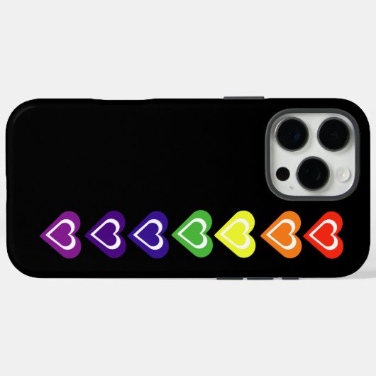 Rainbow hearts Case-Mate iPhone case (Achterkant (horizontaal))