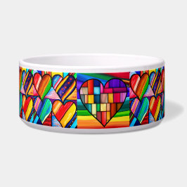 Rainbow Hearts Delight: met liefde gevuld Voerbakje