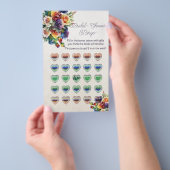 Rainbow Hearts en Rozen Vrijgezellenfeest Bingo Flyer (Hand)