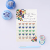 Rainbow Hearts en Rozen Vrijgezellenfeest Bingo Flyer (Enkel)