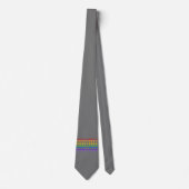 Rainbow Hearts Grijs Stropdas (Voorkant)